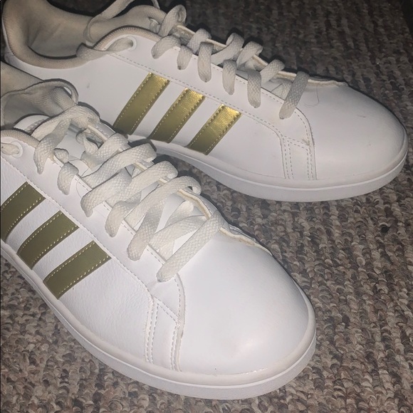 adidas Shoes Adidas Gold Stripe Sneakers Poshmark